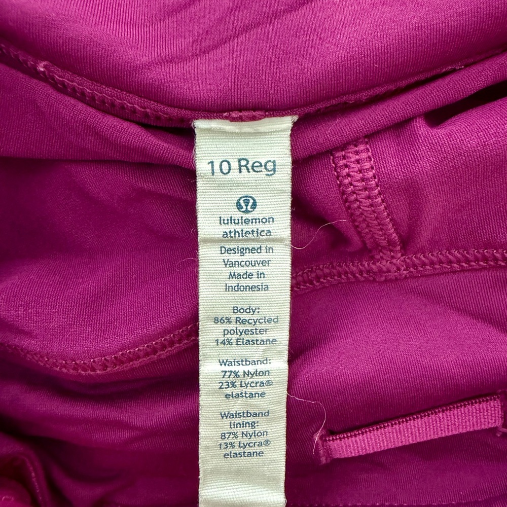 lululemon athletica Women's Fuchsia Mini Skirt - Picture 3 of 3